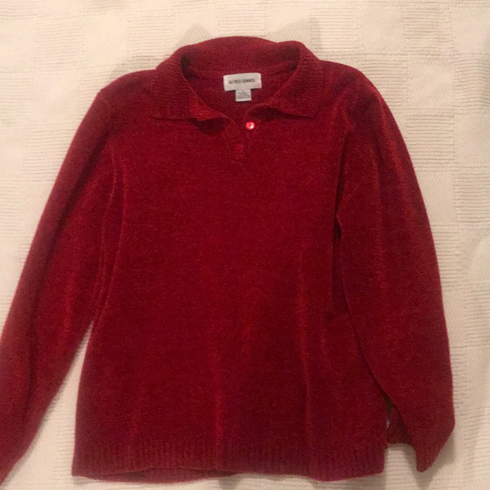 Plush long sleeve sweater